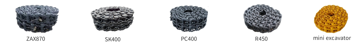 Excavator track chains