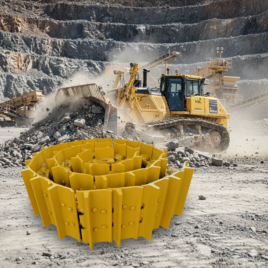 Bulldozer Track Group fit for Komatsu D155