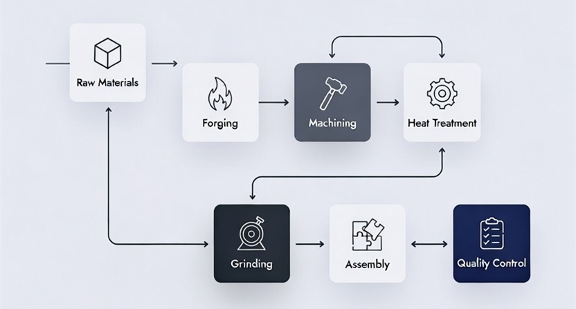 Track roller production process