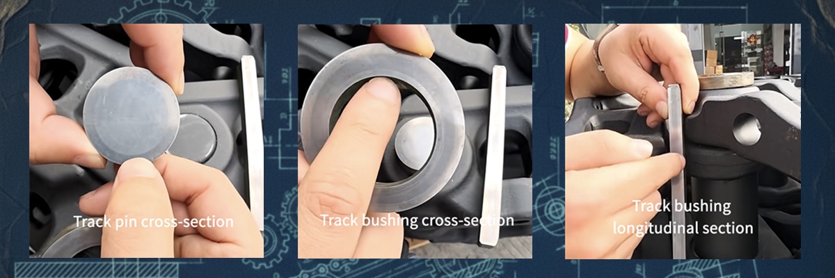 Excavator track chain heat treatment